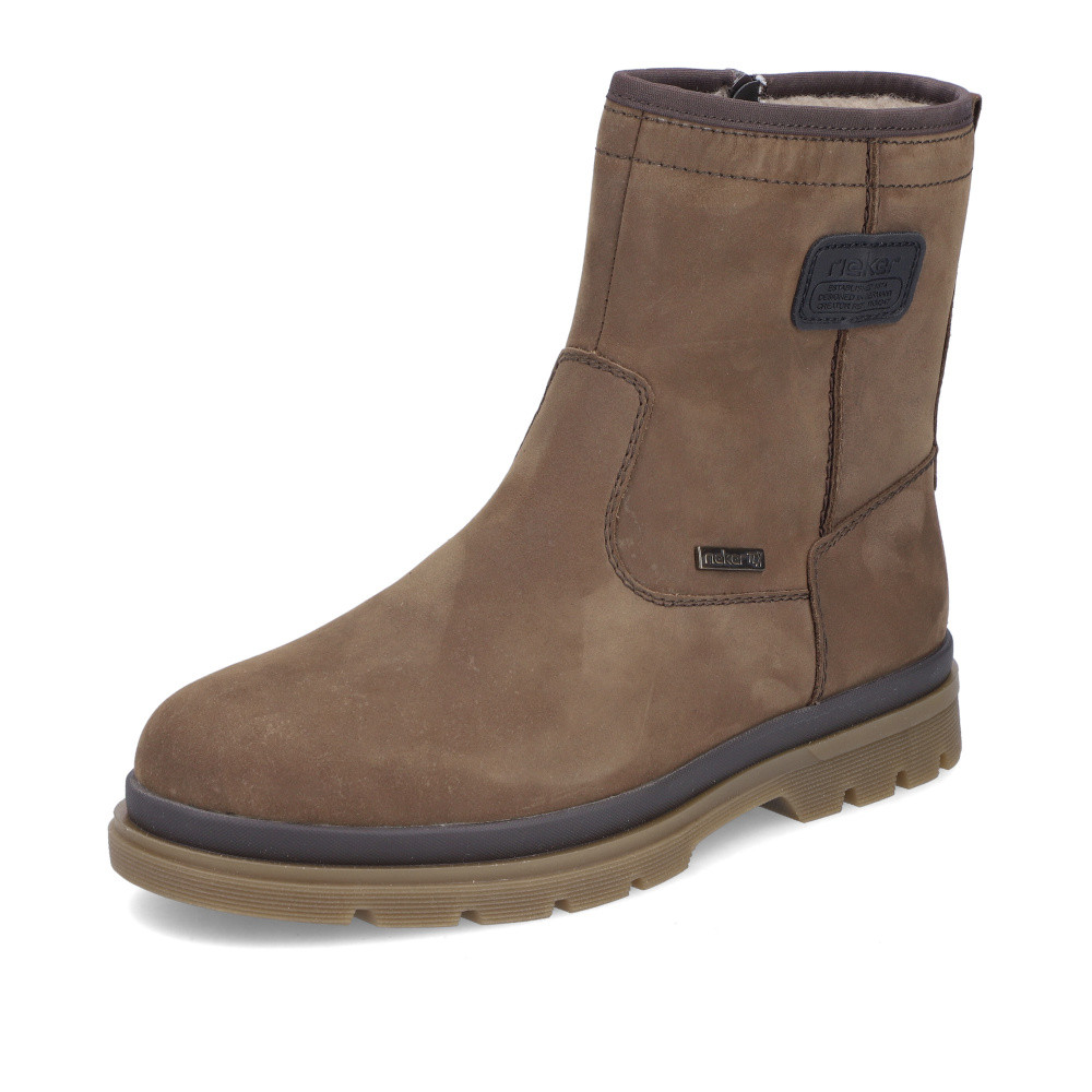 detail Pánská kotníková obuv RIEKER F7070-25 hnědá W5