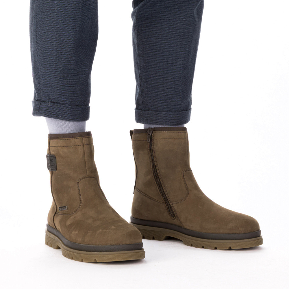 detail Pánská kotníková obuv RIEKER F7070-25 hnědá W5