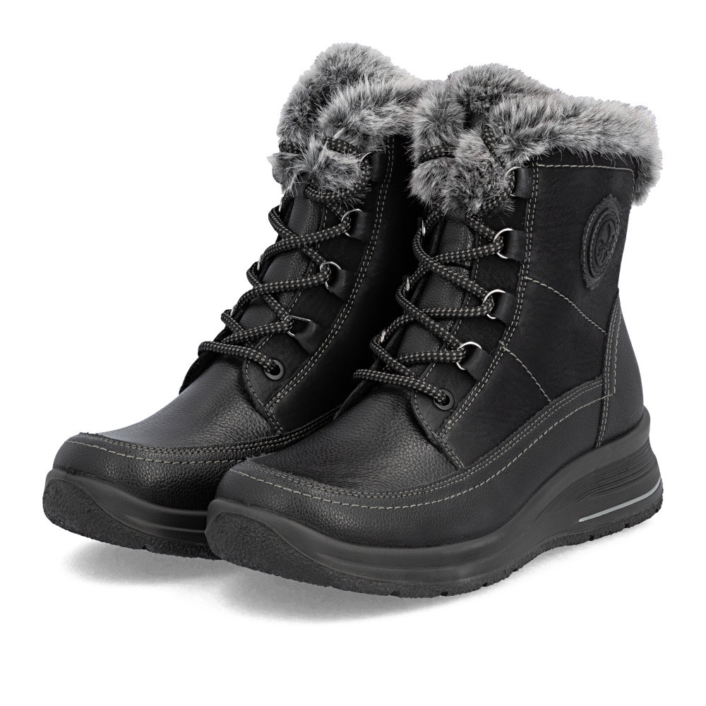 detail Dámská kotníková obuv RIEKER L7706-00 černá W5