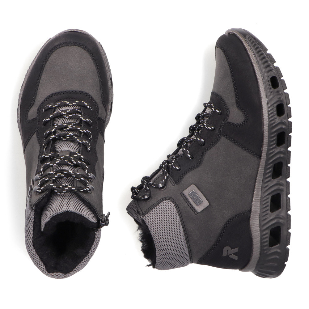 detail Dámská kotníková obuv RIEKER M6023-45 šedá W5