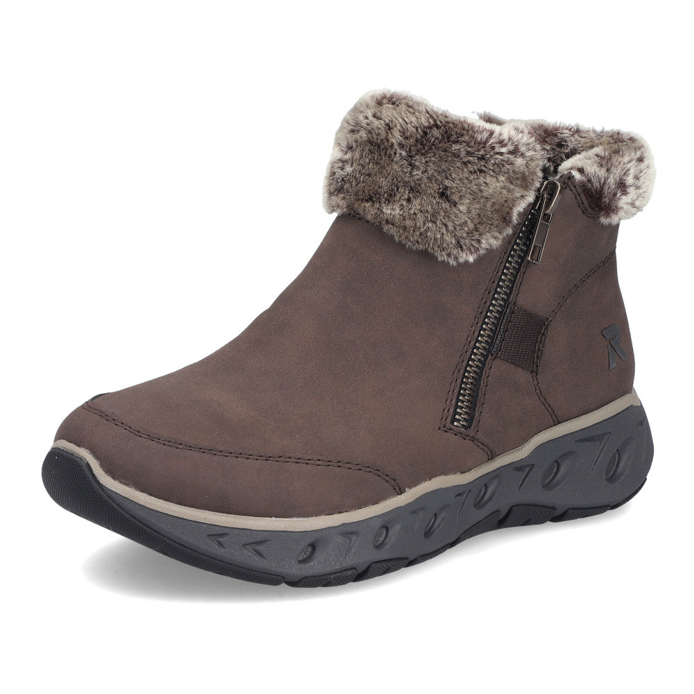 detail Dámská kotníková obuv RIEKER M6560-25 hnědá W5