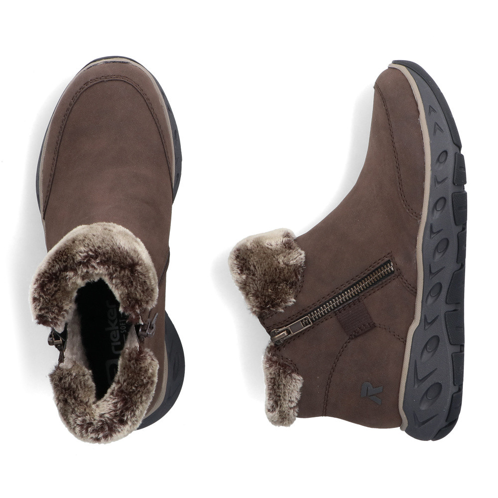 detail Dámská kotníková obuv RIEKER M6560-25 hnědá W5