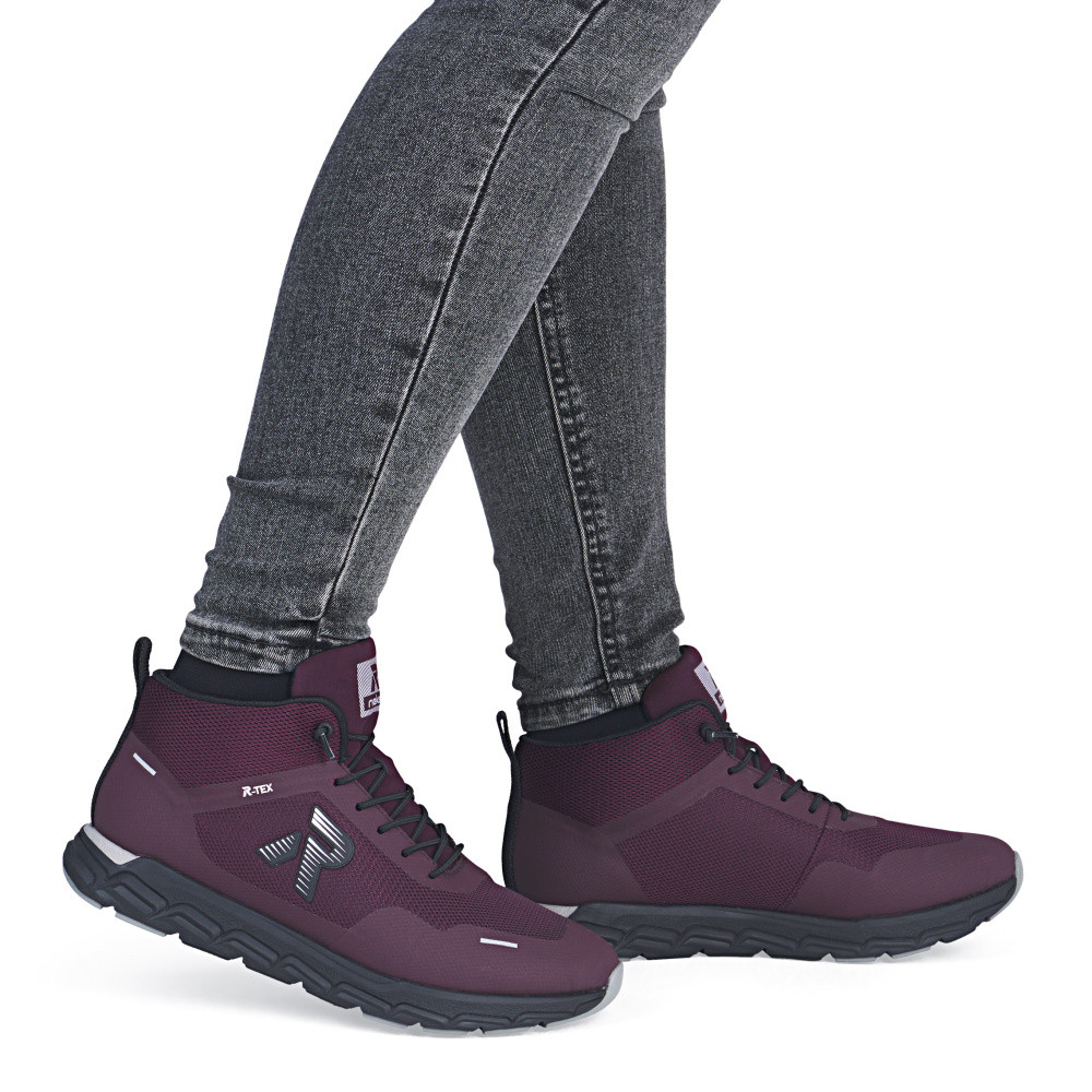 detail Dámská kotníková obuv RIEKER M9004-30 fialová W5