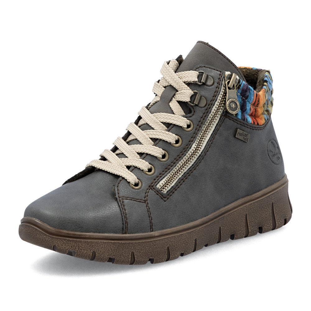 detail Dámská kotníková obuv RIEKER N1305-45 šedá W5