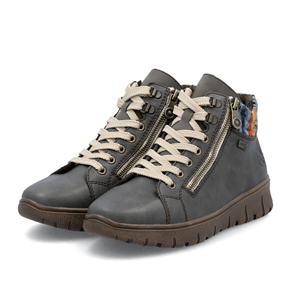 detail Dámská kotníková obuv RIEKER N1305-45 šedá W5