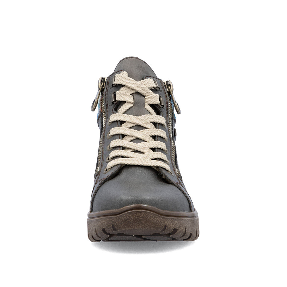 detail Dámská kotníková obuv RIEKER N1305-45 šedá W5