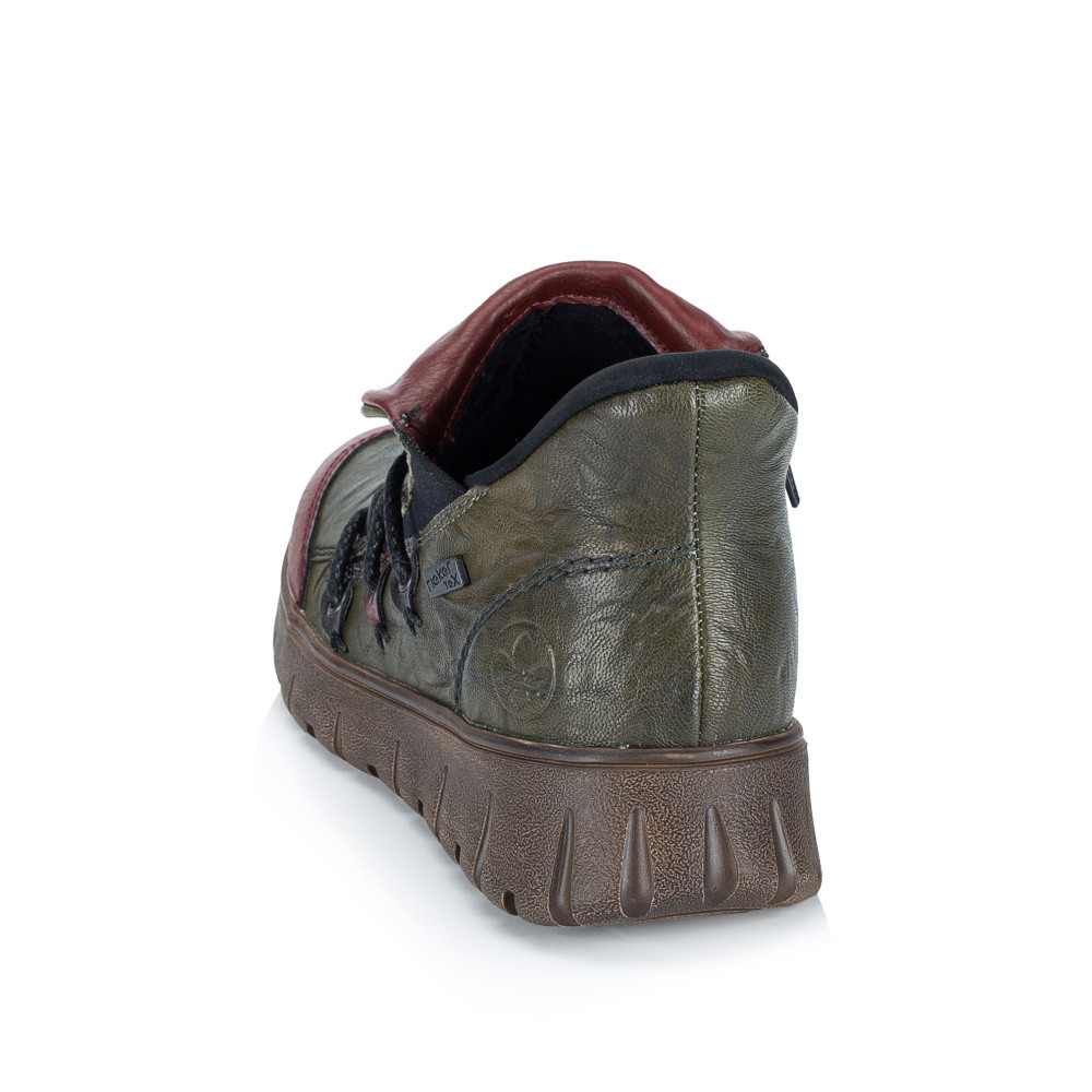 detail Dámská kotníková obuv RIEKER N1353-52 zelená W5