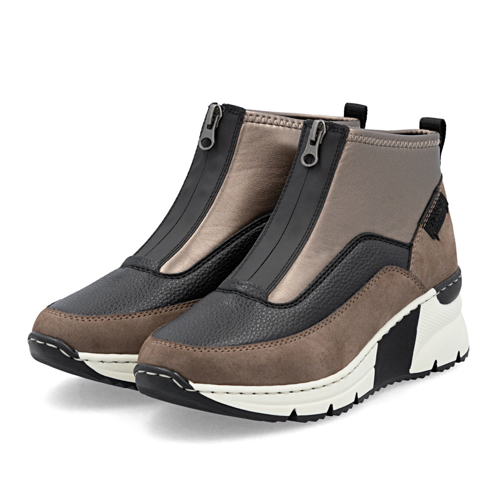 detail Dámská kotníková obuv RIEKER N6352-25 hnědá W5