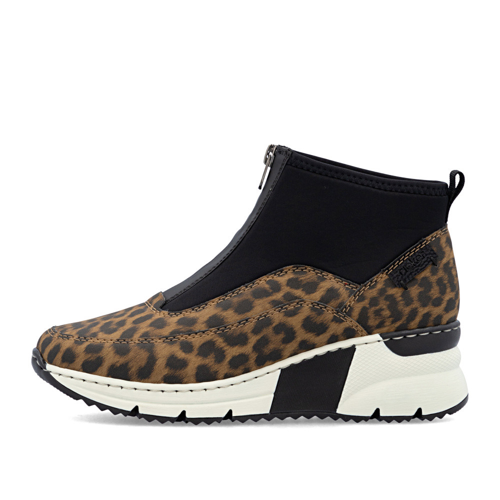 detail Dámská kotníková obuv RIEKER N6352-90 hnědá W5