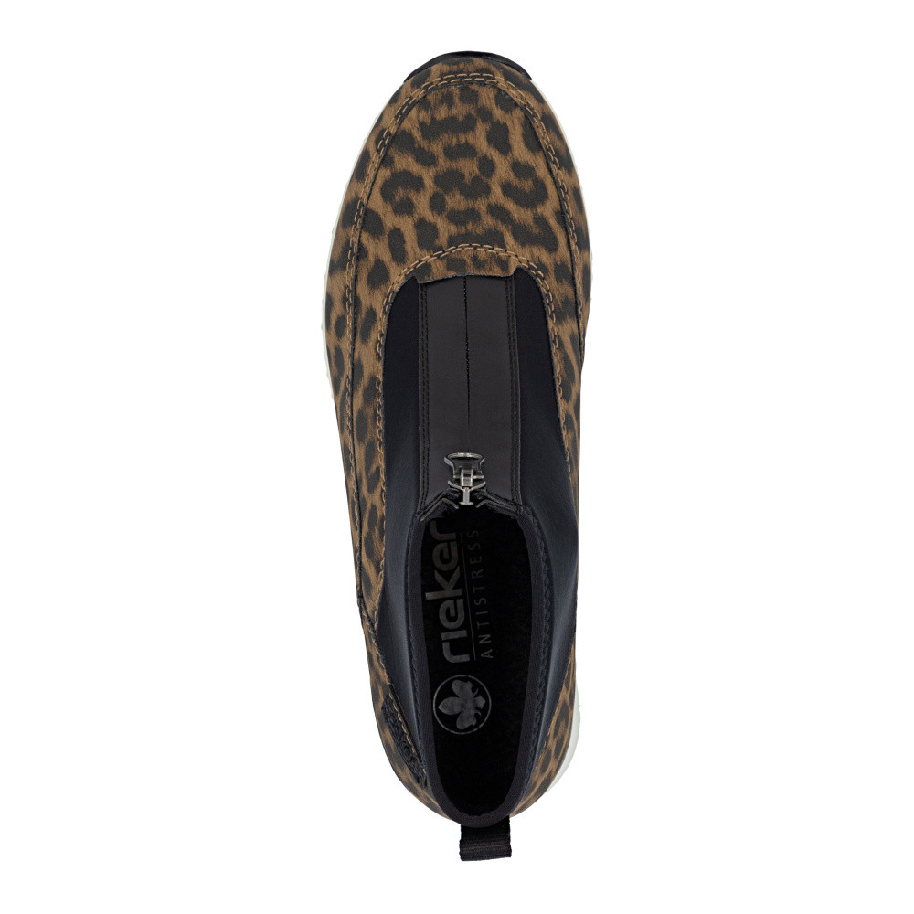 detail Dámská kotníková obuv RIEKER N6352-90 hnědá W5