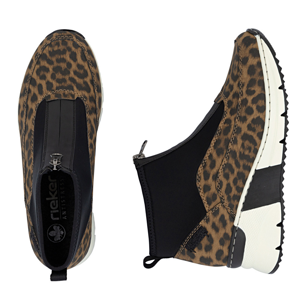 detail Dámská kotníková obuv RIEKER N6352-90 hnědá W5