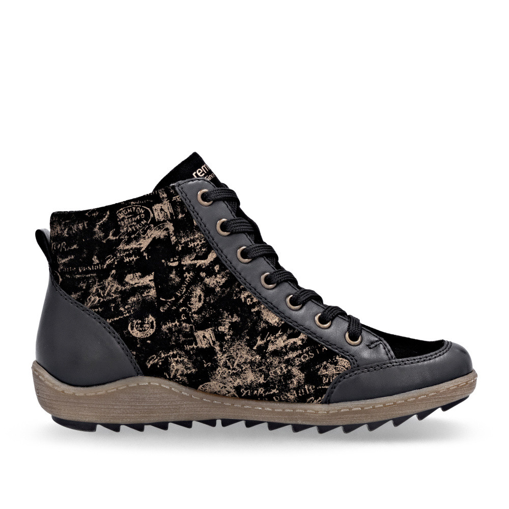 detail Dámská kotníková obuv REMONTE R1441-03 černá W5