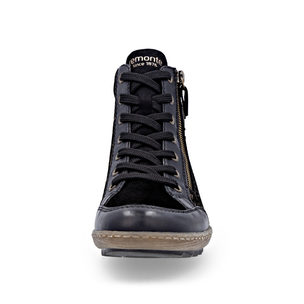 detail Dámská kotníková obuv REMONTE R1441-03 černá W5