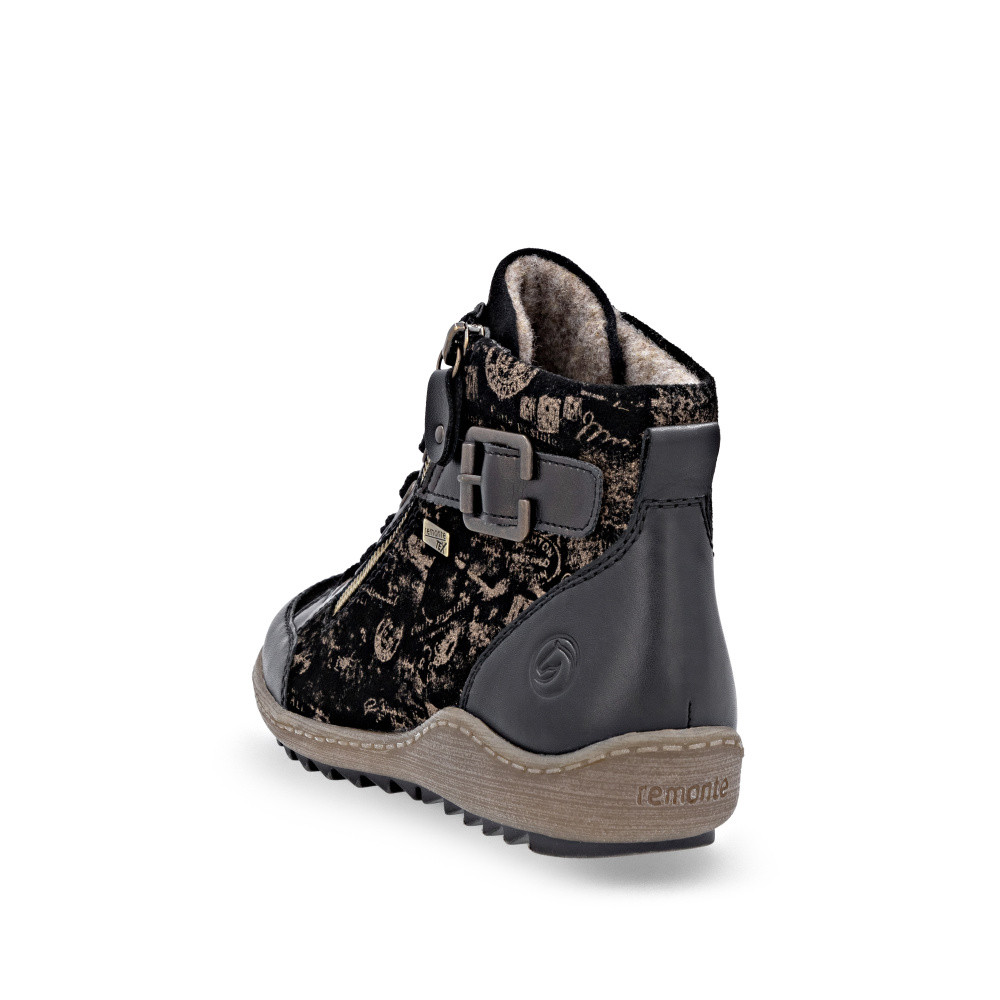 detail Dámská kotníková obuv REMONTE R1441-03 černá W5