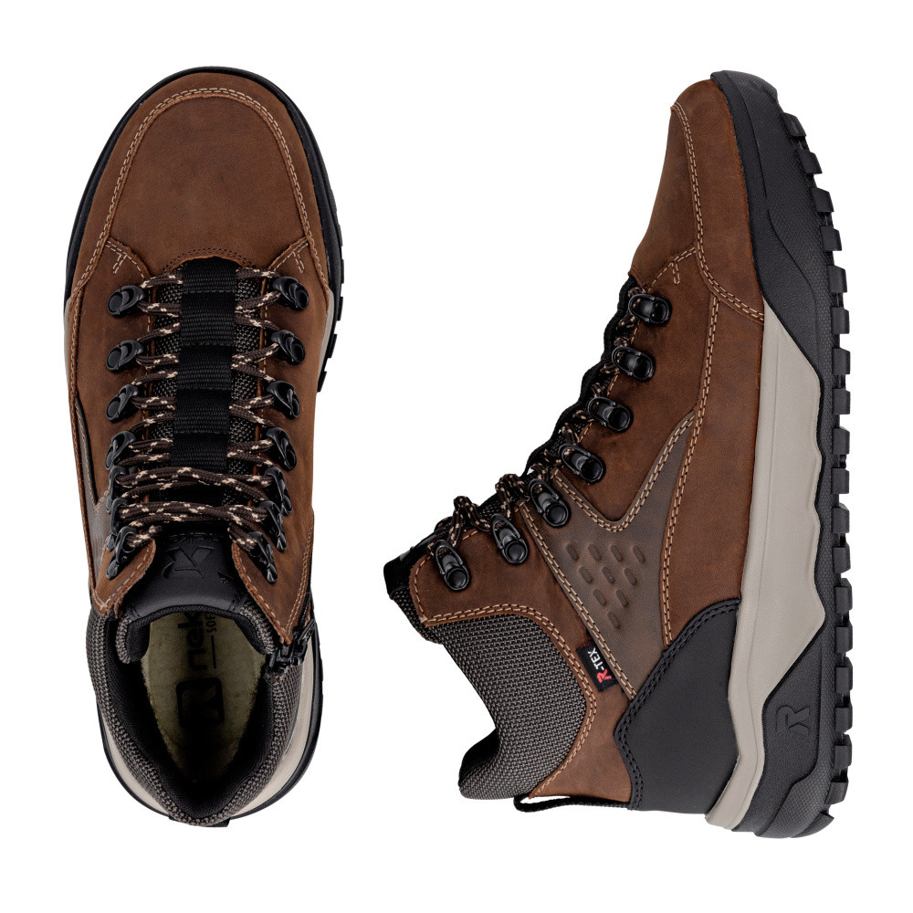 detail Pánská kotníková obuv RIEKER U1570-22 hnědá W5