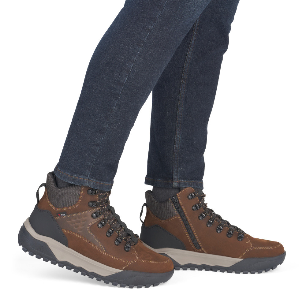 detail Pánská kotníková obuv RIEKER U1570-22 hnědá W5