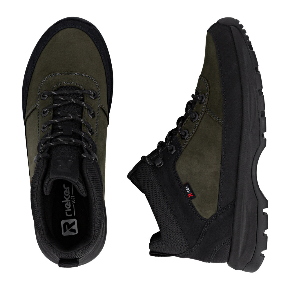 detail Pánská kotníková obuv RIEKER U1670-54 zelená W5