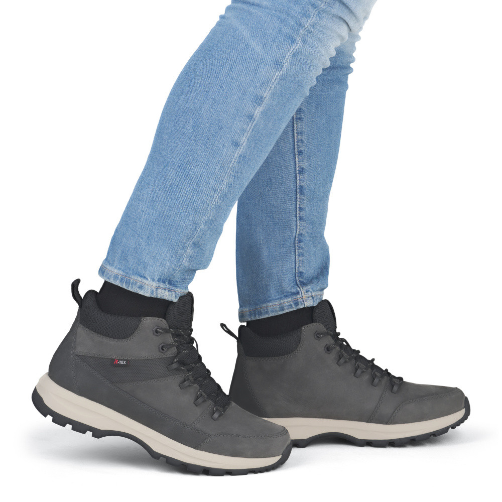 detail Pánská kotníková obuv RIEKER U1671-42 šedá W5