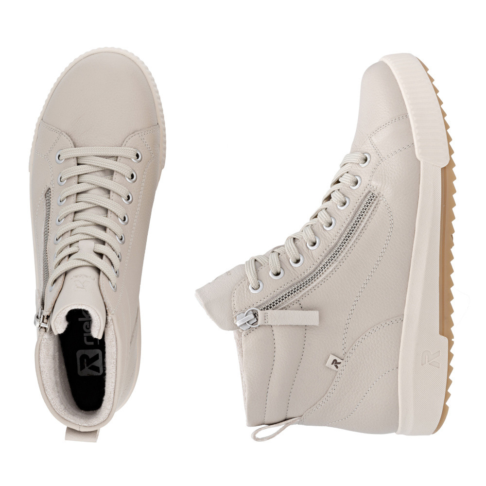 detail Dámská kotníková obuv RIEKER W0164-60 béžová W5