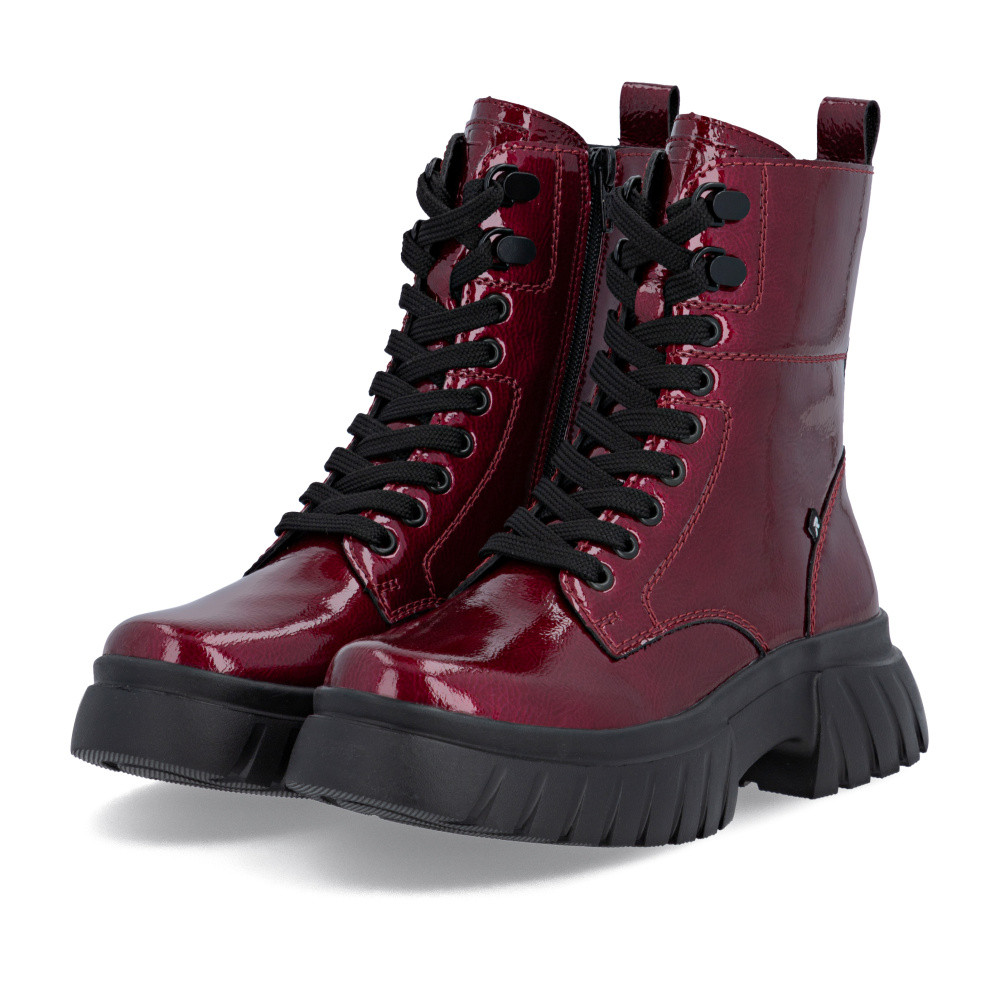 detail Dámská kotníková obuv RIEKER W1870-35 červená W5