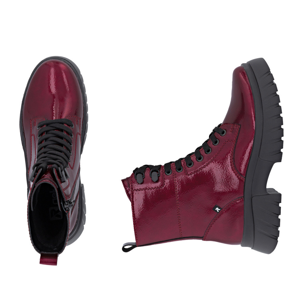 detail Dámská kotníková obuv RIEKER W1870-35 červená W5