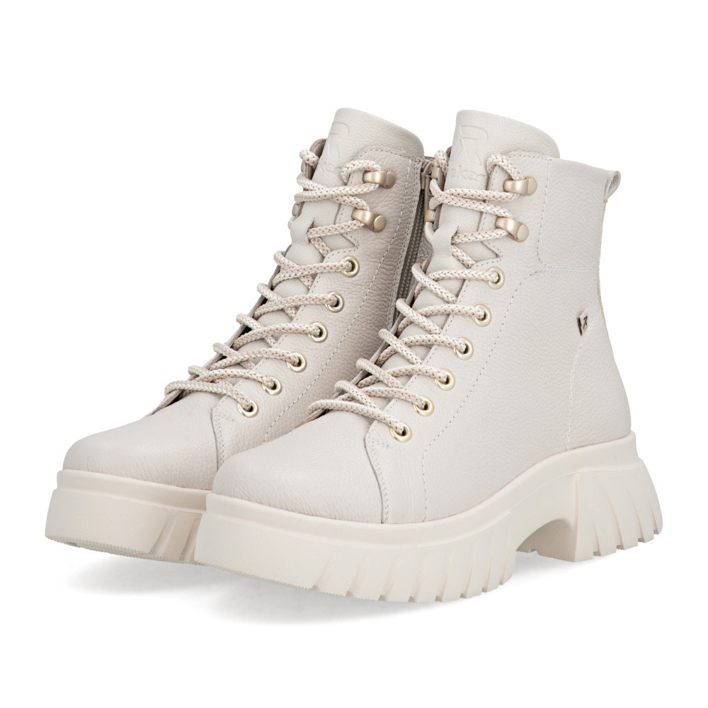 detail Dámská kotníková obuv RIEKER W1877-80 béžová W5