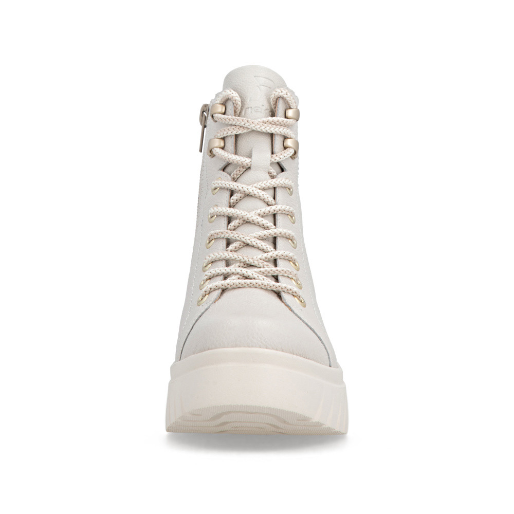 detail Dámská kotníková obuv RIEKER W1877-80 béžová W5