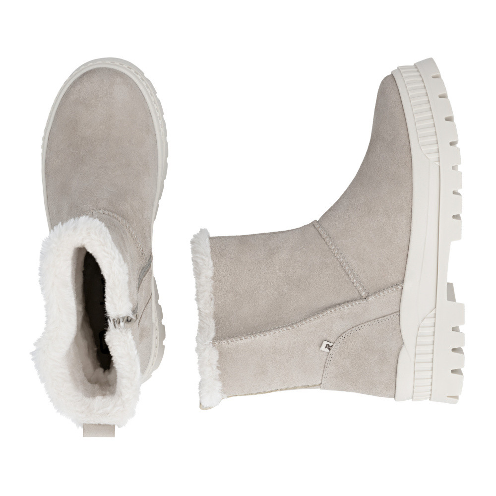 detail Dámská kotníková obuv RIEKER W2172-62 béžová W5