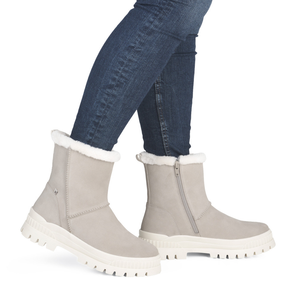 detail Dámská kotníková obuv RIEKER W2172-62 béžová W5