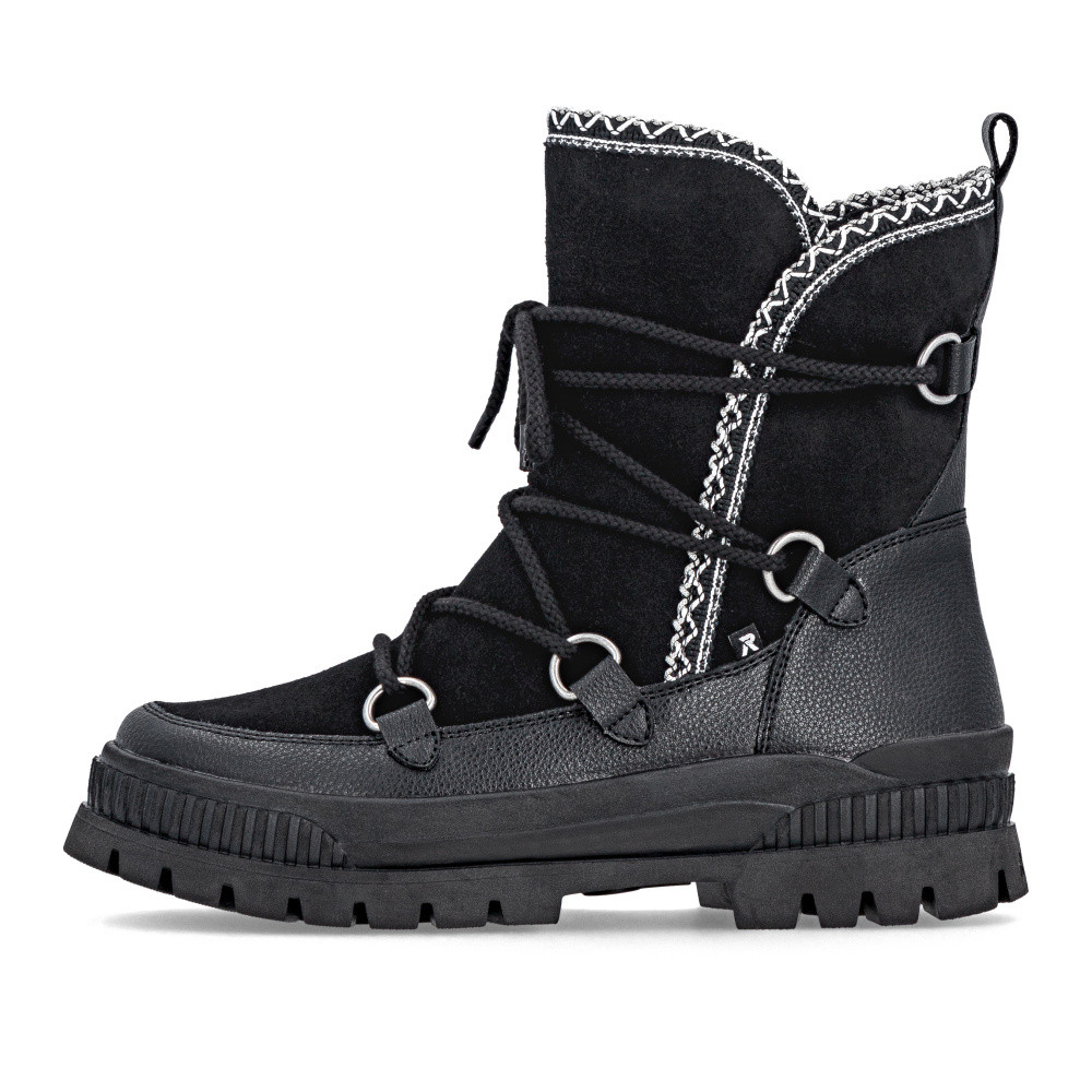 detail Dámská kotníková obuv RIEKER W2175-00 černá W5