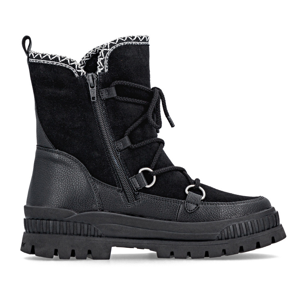 detail Dámská kotníková obuv RIEKER W2175-00 černá W5