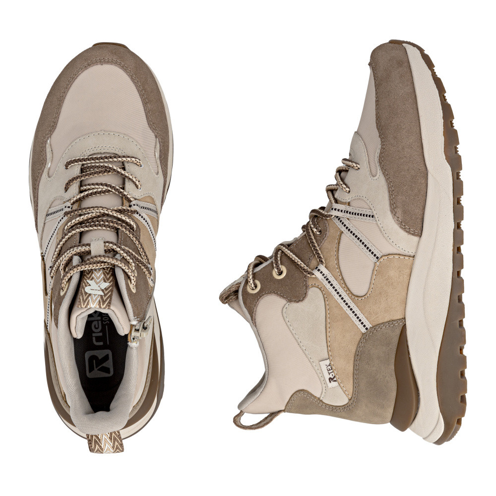 detail Dámská kotníková obuv RIEKER W2570-60 béžová W5