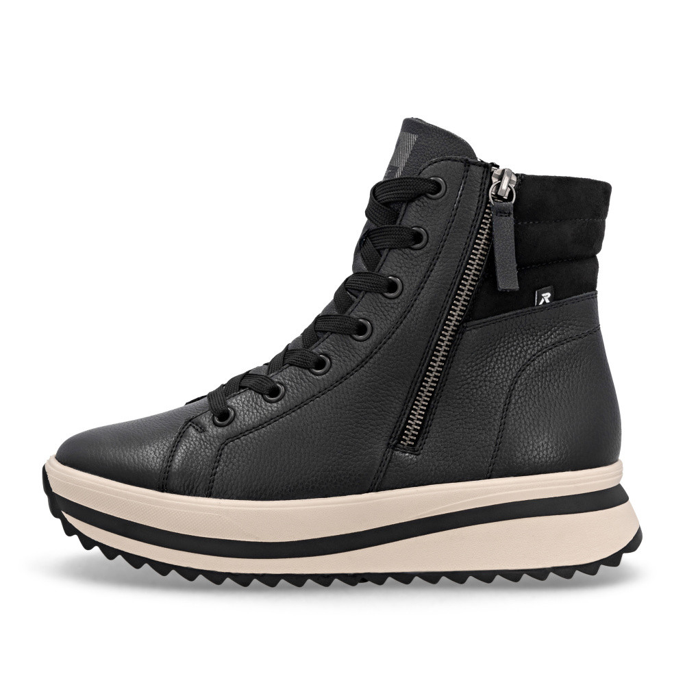 detail Dámská kotníková obuv RIEKER W3870-00 černá W5