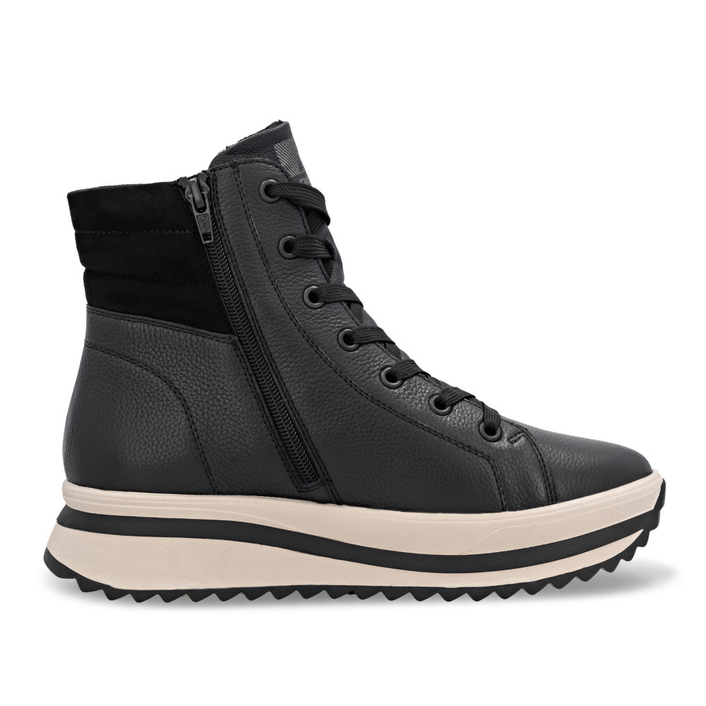 detail Dámská kotníková obuv RIEKER W3870-00 černá W5