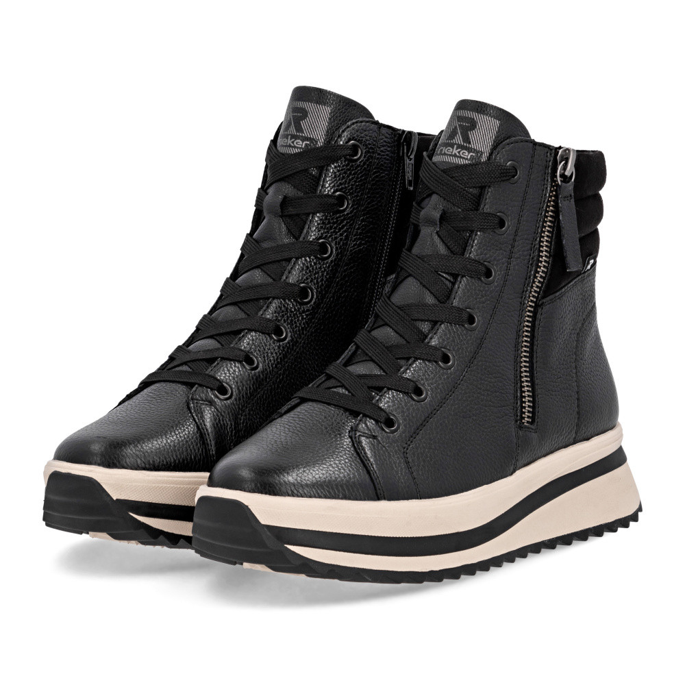 detail Dámská kotníková obuv RIEKER W3870-00 černá W5