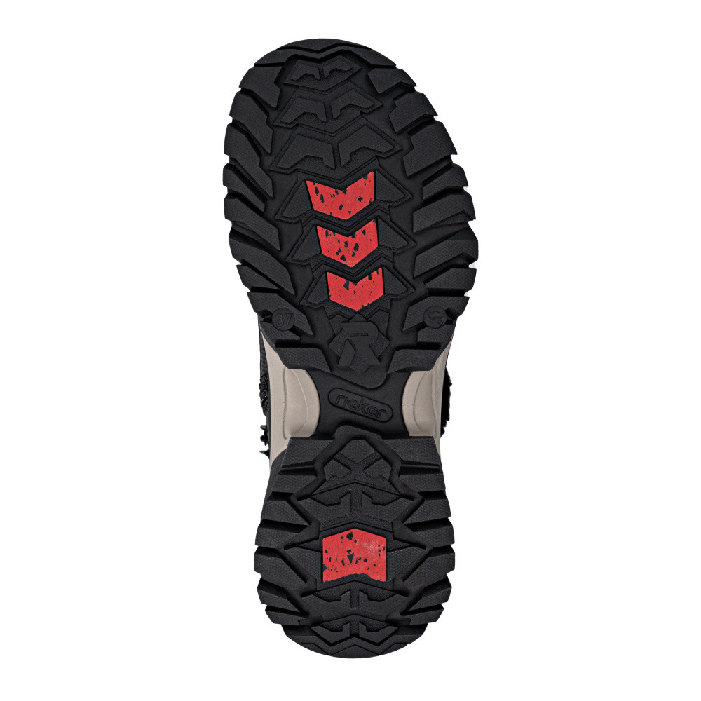 detail Dámská kotníková obuv RIEKER W3972-00 černá W5