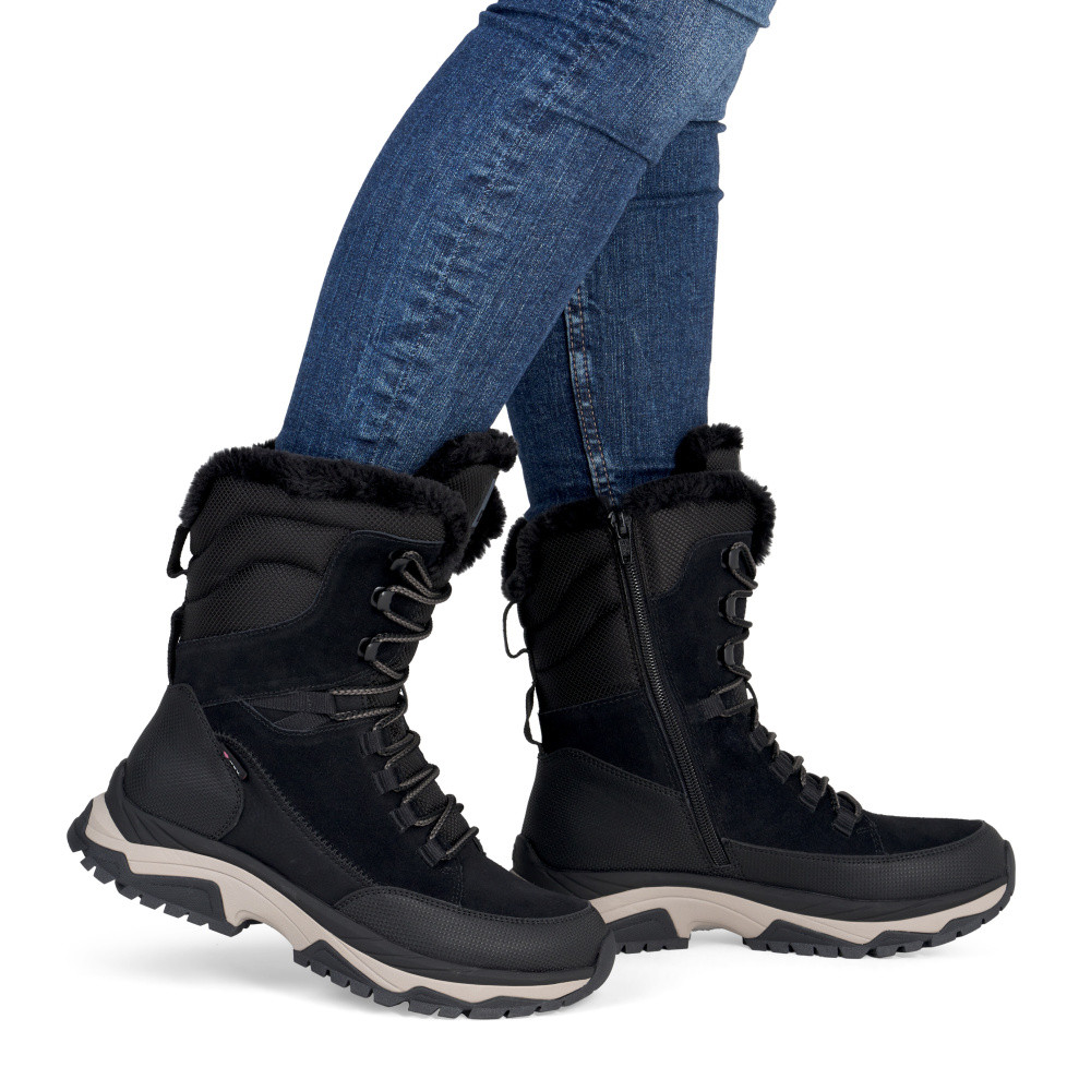 detail Dámská kotníková obuv RIEKER W3972-00 černá W5