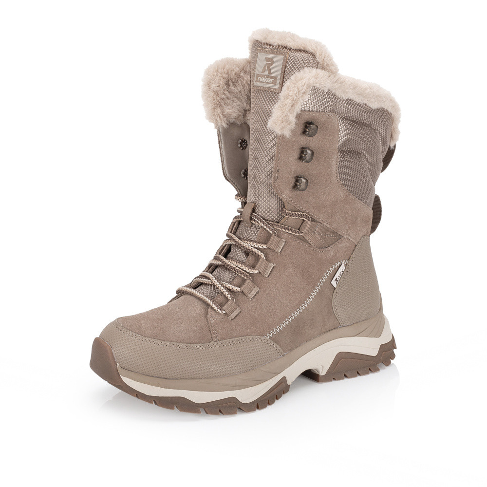 detail Dámska členková obuv RIEKER W3972-64 béžová W5