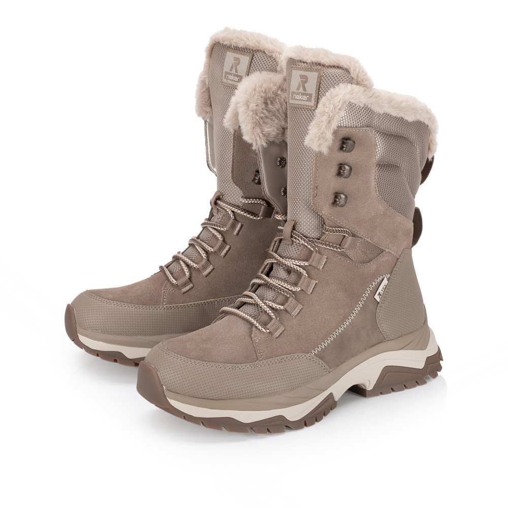 detail Dámska členková obuv RIEKER W3972-64 béžová W5