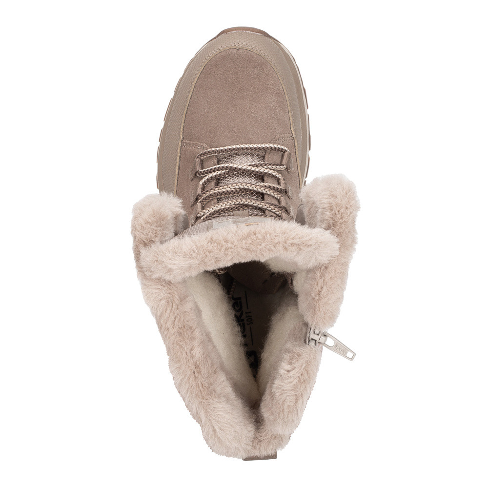 detail Dámska členková obuv RIEKER W3972-64 béžová W5