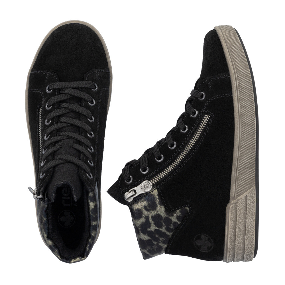 detail Dámská kotníková obuv RIEKER X0709-00 černá W5