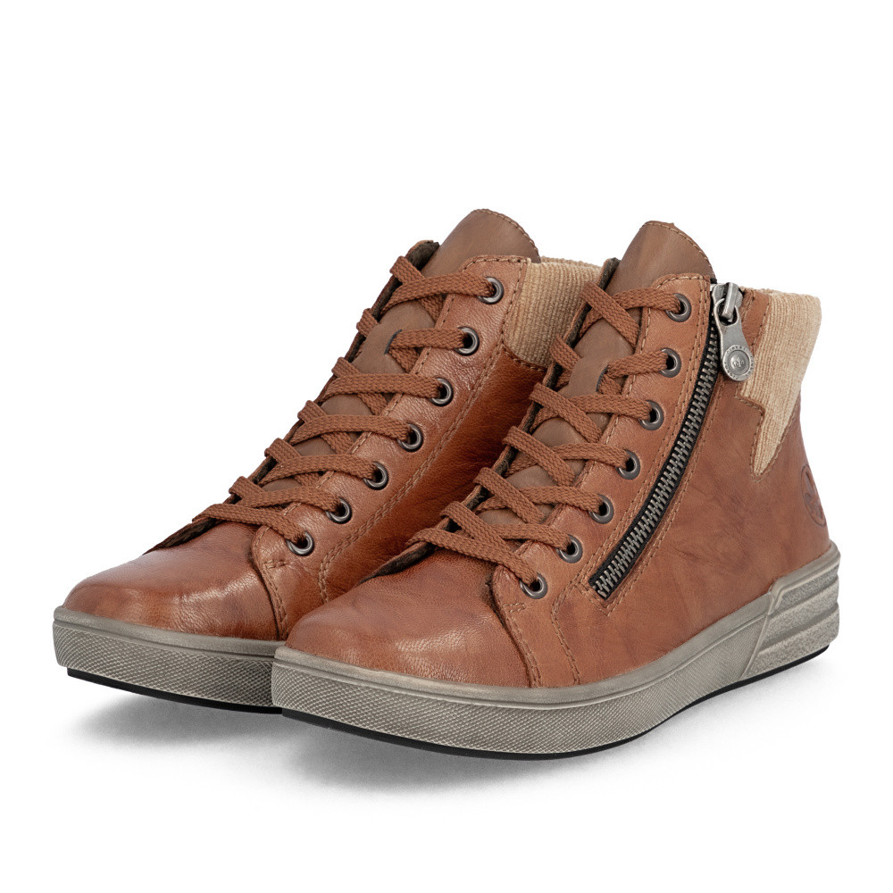 detail Dámská kotníková obuv RIEKER X0709-22 hnědá W5