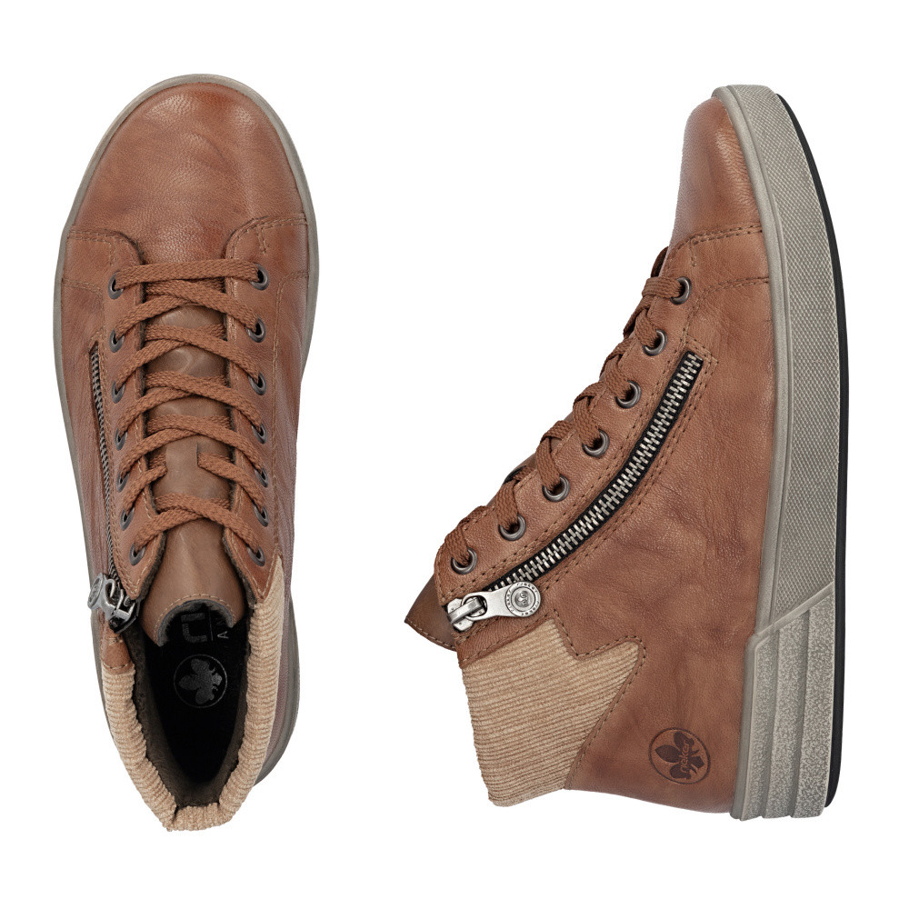 detail Dámská kotníková obuv RIEKER X0709-22 hnědá W5