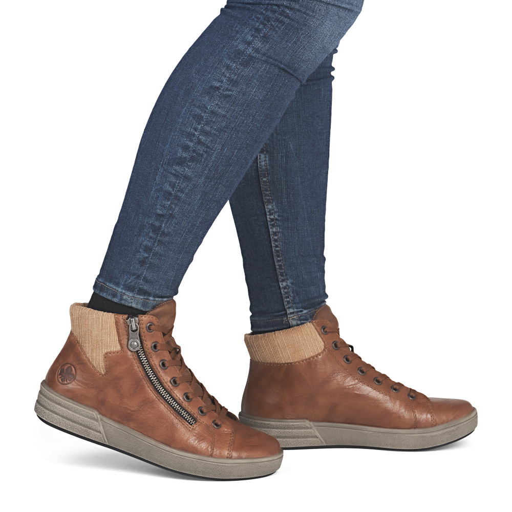 detail Dámská kotníková obuv RIEKER X0709-22 hnědá W5