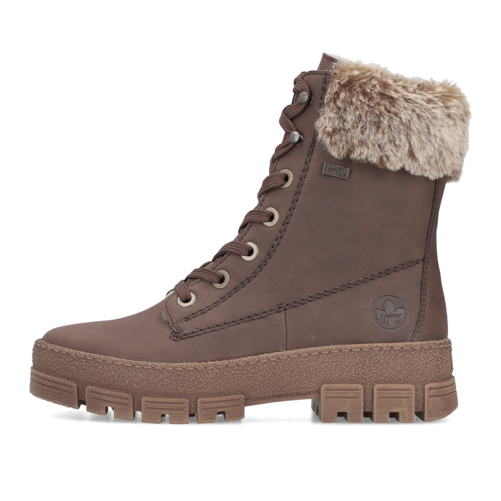 detail Dámská kotníková obuv RIEKER Y0230-24 hnědá W5