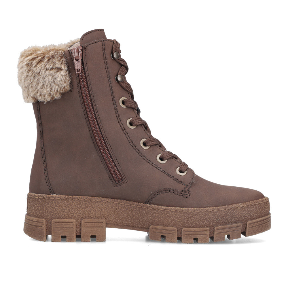 detail Dámská kotníková obuv RIEKER Y0230-24 hnědá W5