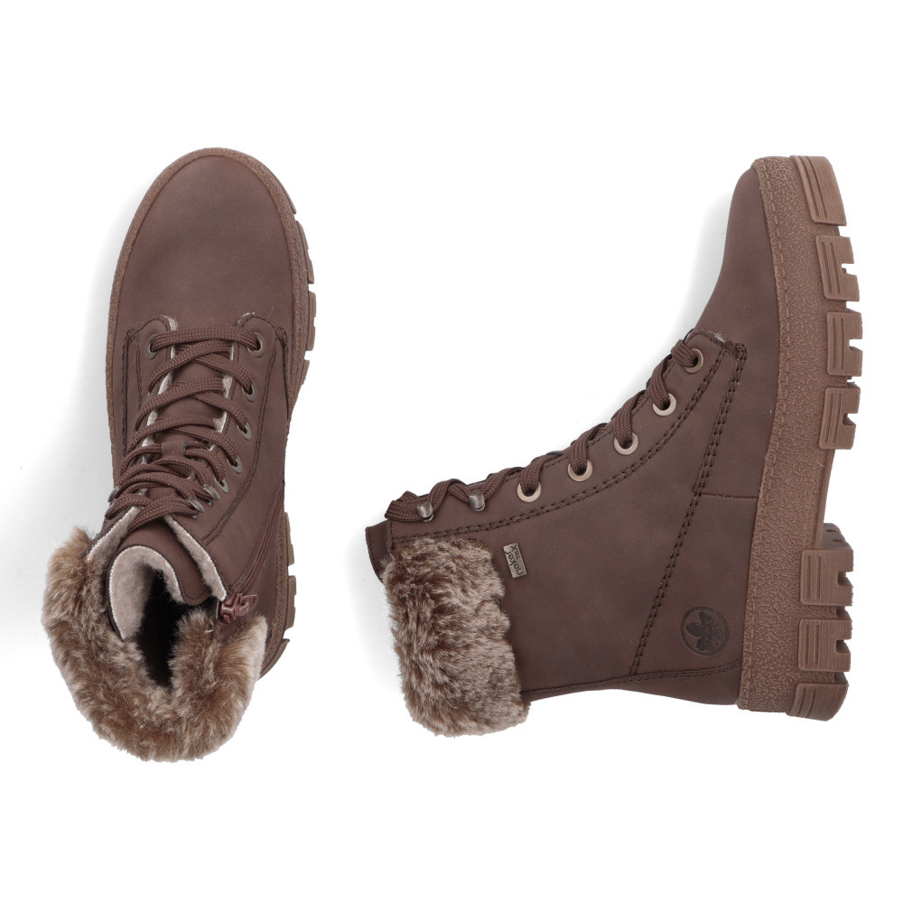 detail Dámská kotníková obuv RIEKER Y0230-24 hnědá W5