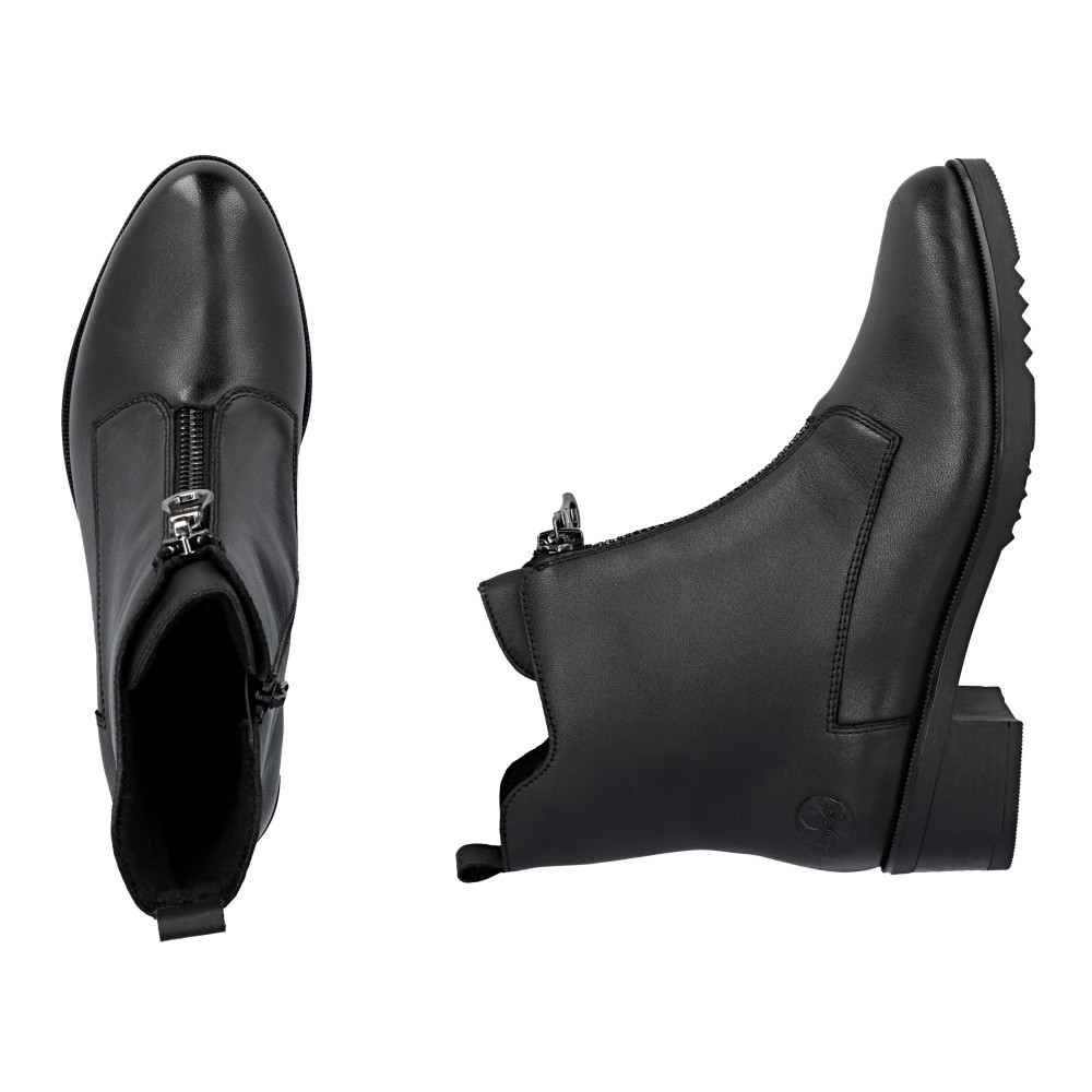 detail Dámská kotníková obuv RIEKER Y0552-00 černá W5