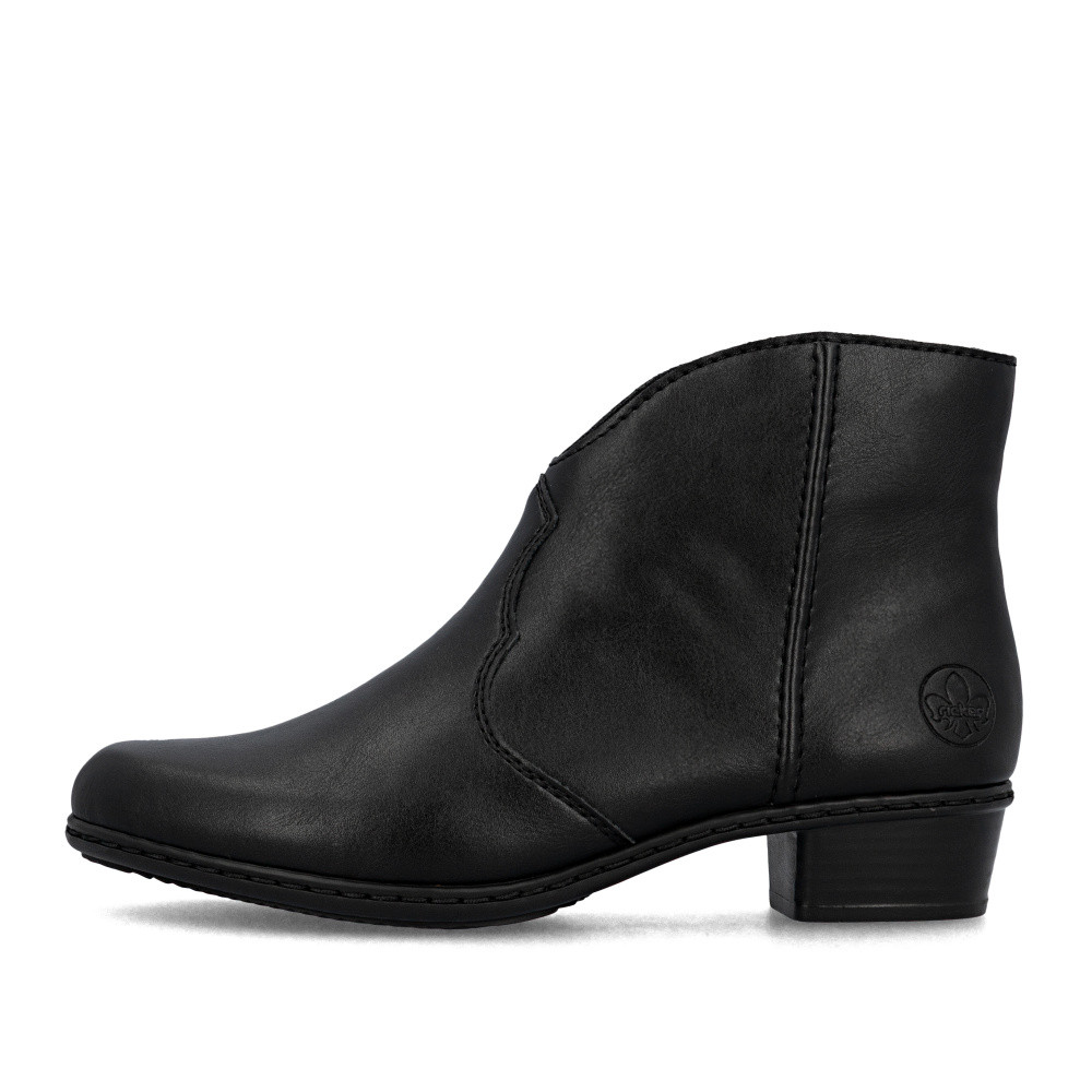 detail Dámská kotníková obuv RIEKER Y0754-00 černá W5