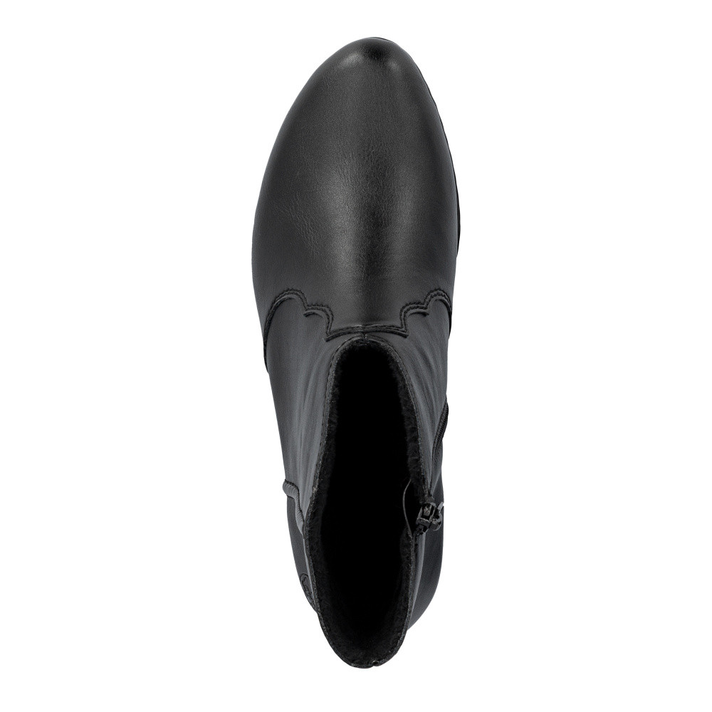 detail Dámská kotníková obuv RIEKER Y0754-00 černá W5